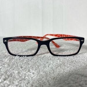 Ray-Ban Rectangle Black and Red Thick Frame Prescription  Eyeglasses